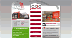 Desktop Screenshot of 1000piecesautos.fr