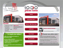 Tablet Screenshot of 1000piecesautos.fr